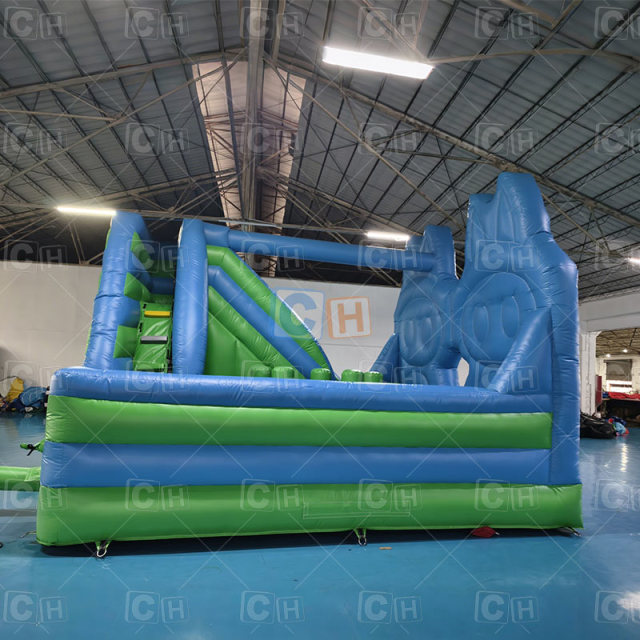 Labubu Themed Inflatable Bounce House with Slide