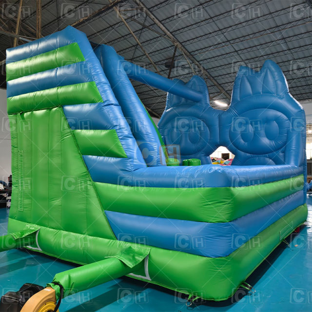 Labubu Themed Inflatable Bounce House with Slide