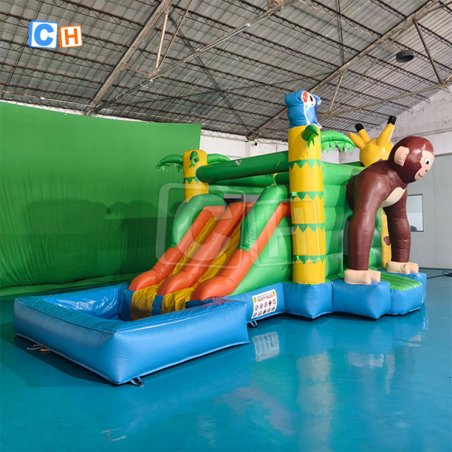 Outdoor Home Inflatable Bouncer Castle With Slide for Kids
