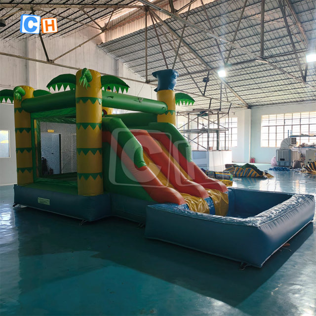 Outdoor Home Inflatable Bouncer Castle With Slide for Kids
