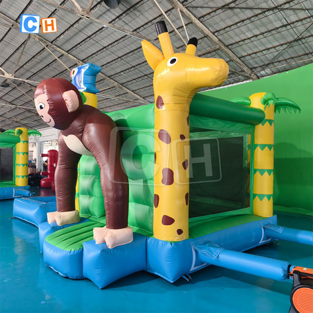 Outdoor Home Inflatable Bouncer Castle With Slide for Kids