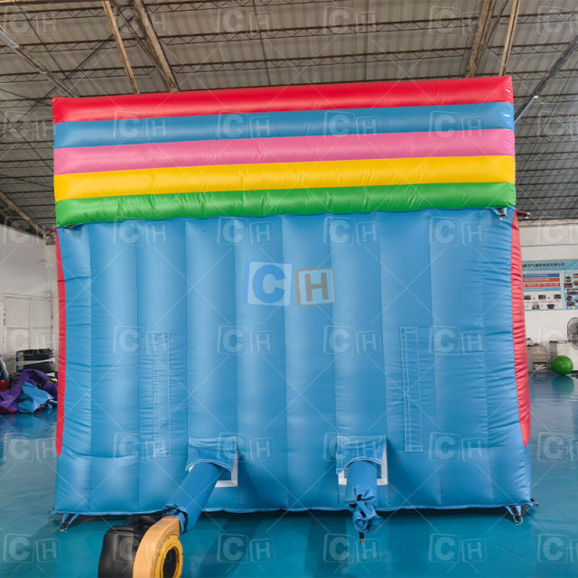 Children's Inflatable Cartoon Slide Double Slide Inflatable with Blower