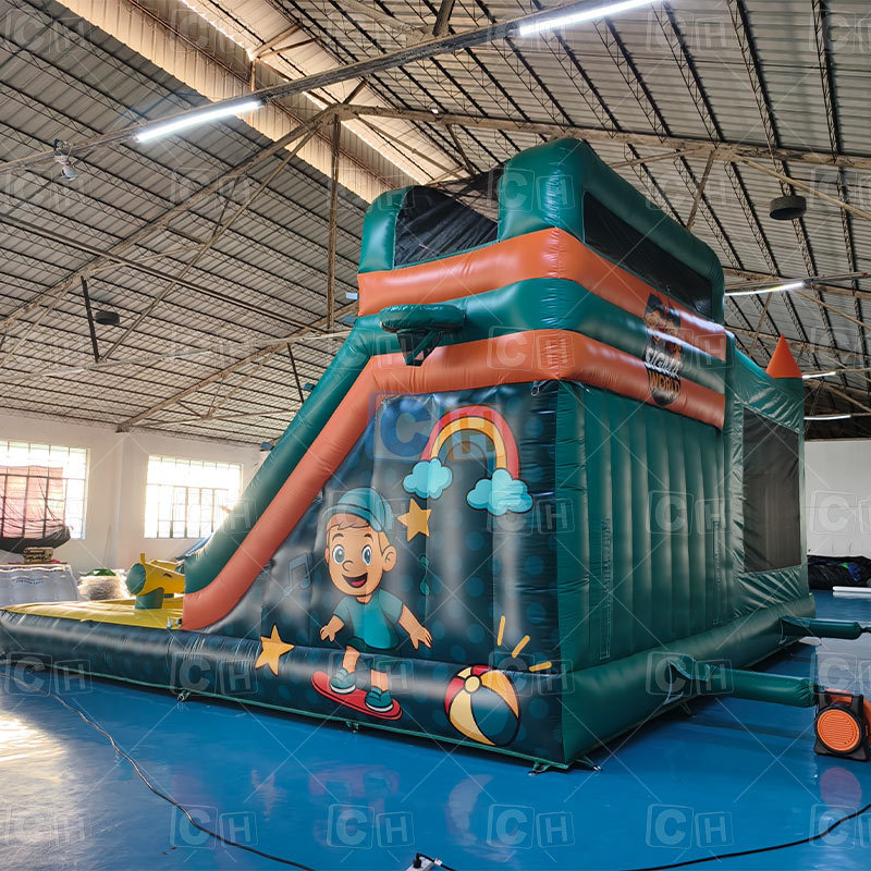 Customized Inflatable Combo Bounce Castle with Water Slide