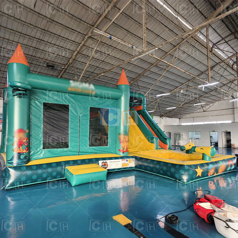Customized Inflatable Combo Bounce Castle with Water Slide