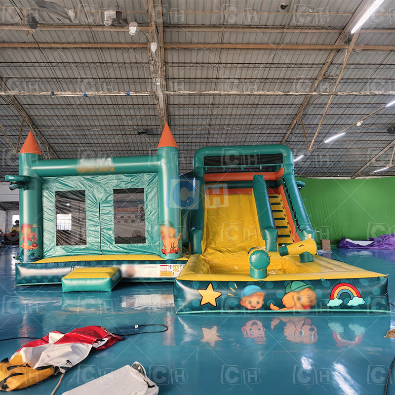 Customized Inflatable Combo Bounce Castle with Water Slide