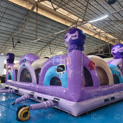 Purple Candy Theme Outdoor Inflatable Bounce Castle