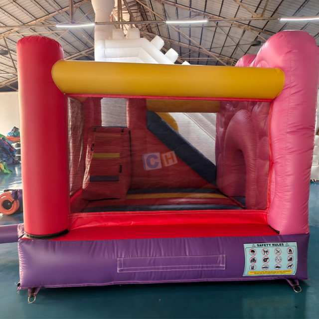 Customized Monster-themed Inflatable Trampoline with Slide