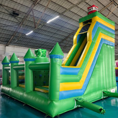 Cartoon theme Inflatable Children Trampoline Combo Slide