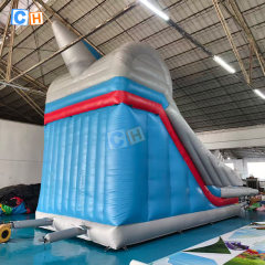 Aviation Theme Outdoor Inflatable Double Dry Slide for Kids