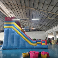 Double-lane Inflatable Dry Slide Bounce Castle for Kids