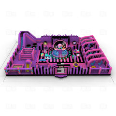 Commercial DJ Theme Inflatable Playground Park for Kids