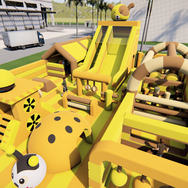 Large Commercial Inflatable Park