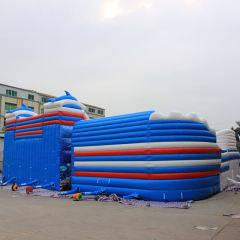 Dolphin Inflatable Water Park with Pool