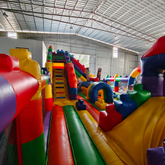 LEGO-Themed Inflatable Trampoline for Children