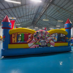 Circus-Themed Children's Inflatable Trampoline Park