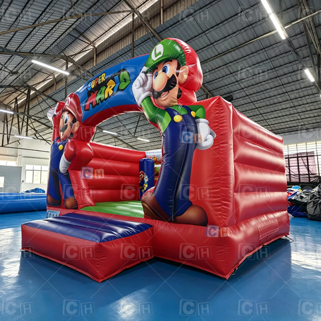 Custom Commercial Mario Inflatable Bouncy House | Factory Direct