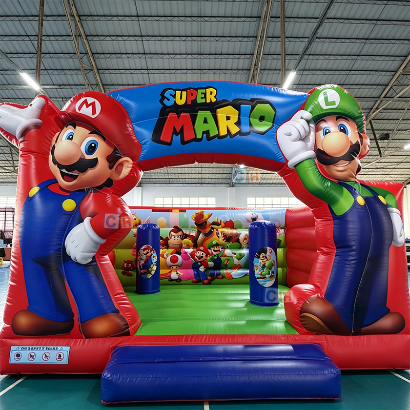Custom Commercial Mario Inflatable Bouncy House | Factory Direct