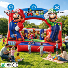 Custom Commercial Mario Inflatable Bouncy House | Factory Direct