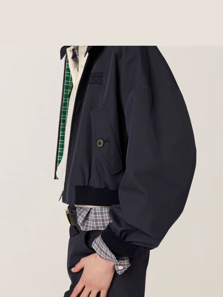 Panama cotton blouson jacket