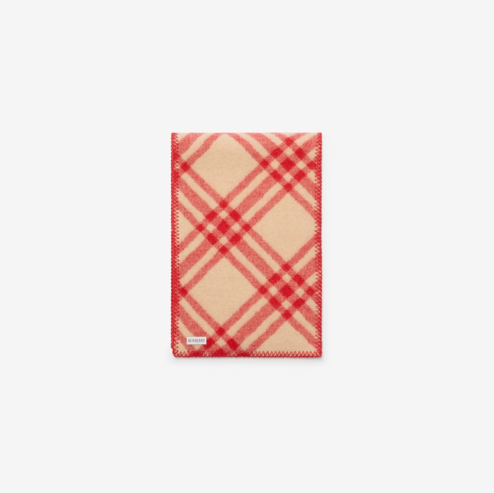 Check Wool Scarf--Year of the Horse