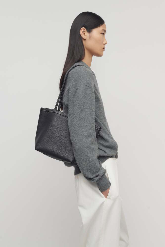 Medium Park Tote Stitch Bag in Leather