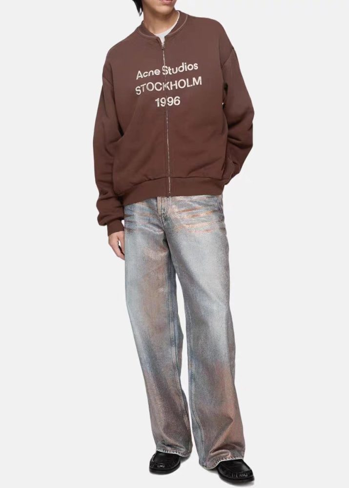 Washed Zip-Up Cardigan