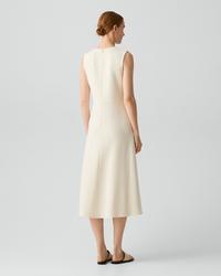 Curved Seam Dress in Admiral Crepe
