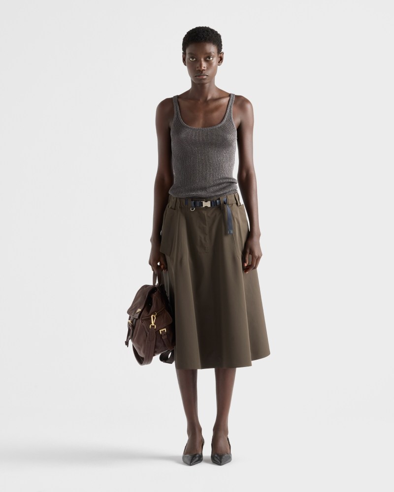 Technical fabric circle skirt