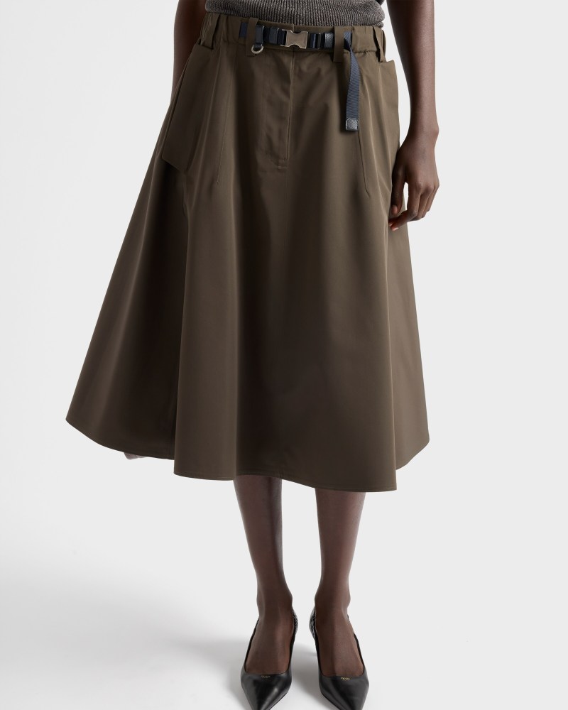 Technical fabric circle skirt