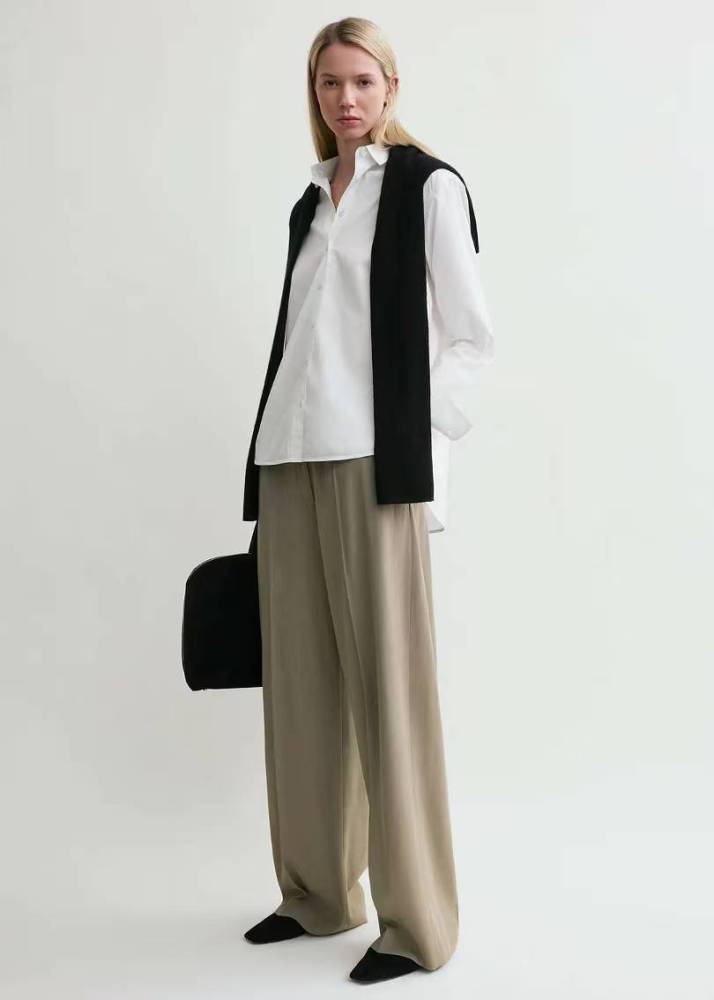 Signature cotton shirt white