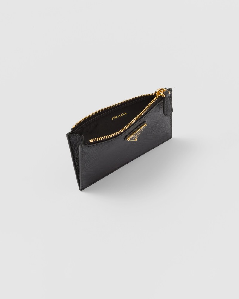 Saffiano leather card holder