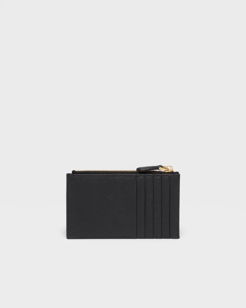 Saffiano leather card holder