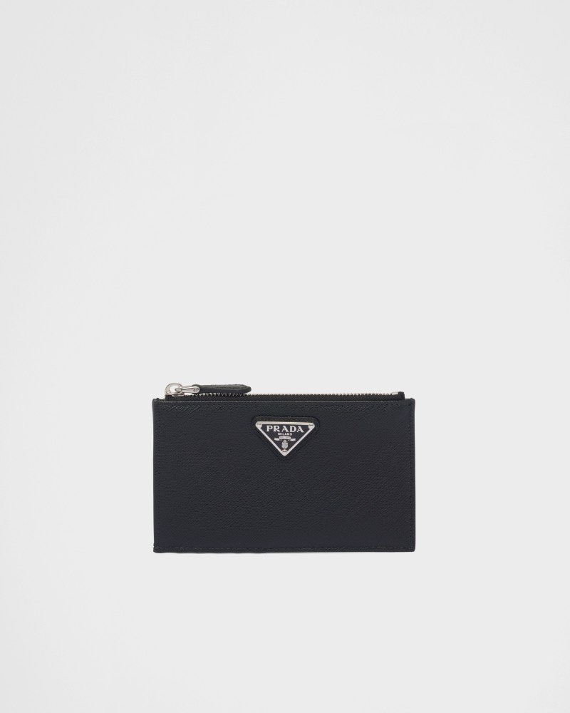 Saffiano leather card holder