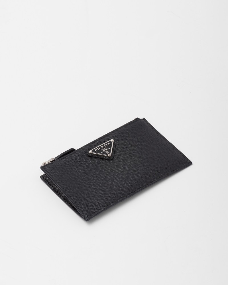 Saffiano leather card holder