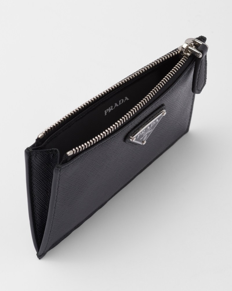 Saffiano leather card holder