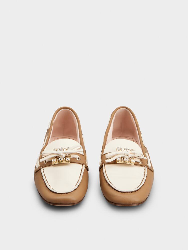 Très Vivier Boat Loafers in leather