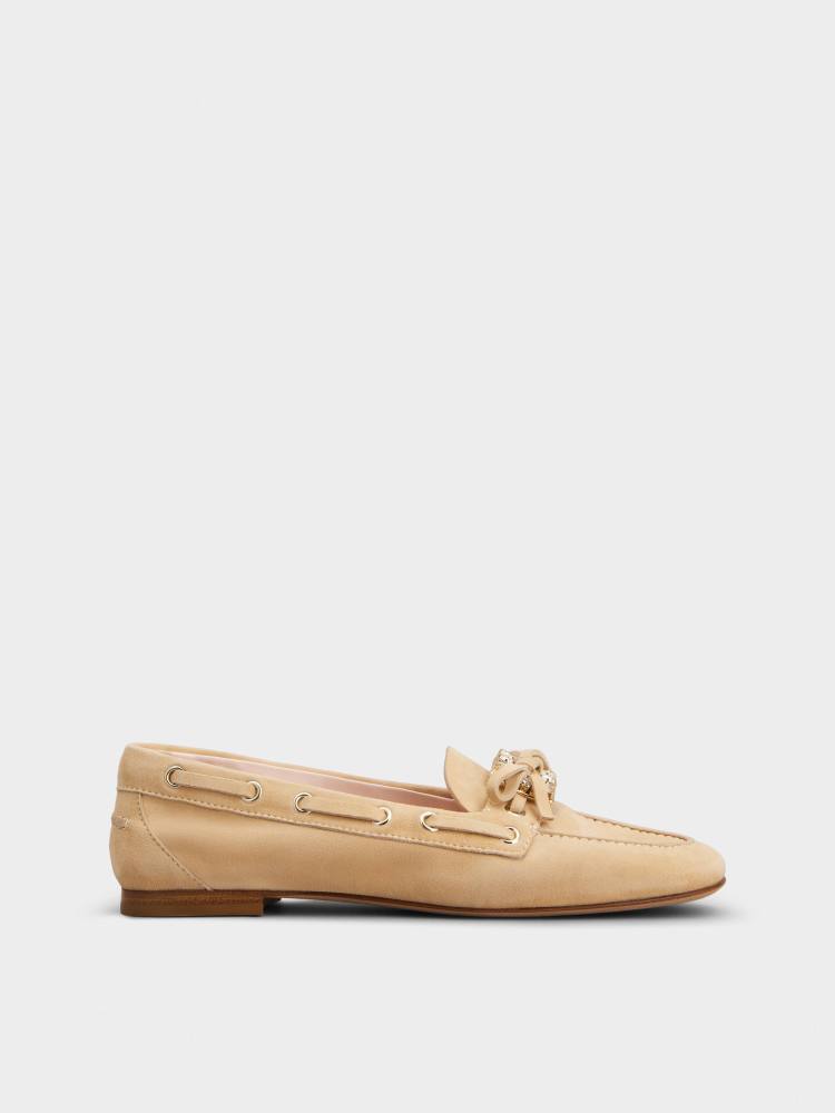 Très Vivier Boat Loafers in suede