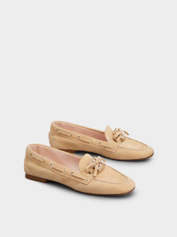 Très Vivier Boat Loafers in suede