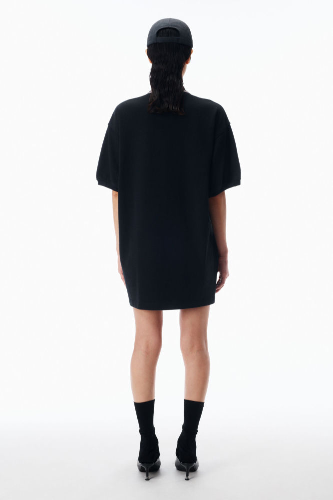Relaxed Polo Cotton Minidress