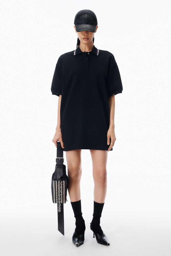 Relaxed Polo Cotton Minidress