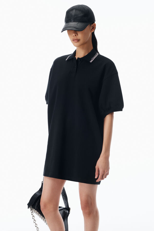 Relaxed Polo Cotton Minidress