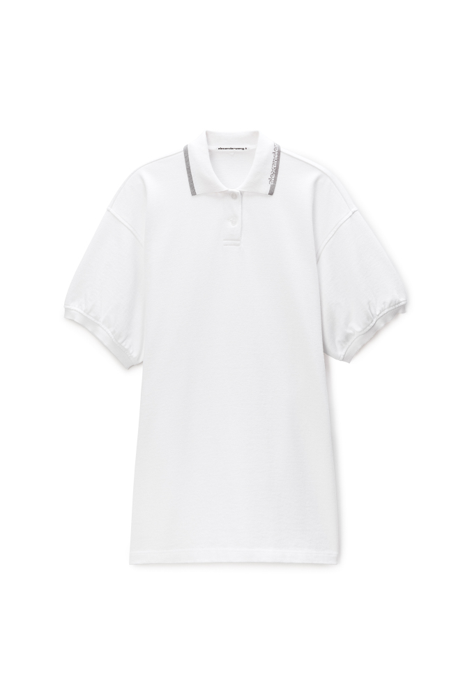 Relaxed Polo Cotton Minidress