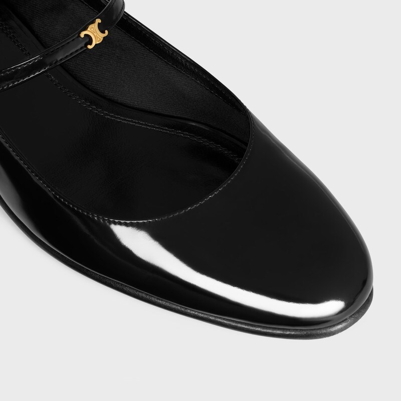 CITY BALLERINA IN GLOSSY CALFSKIN