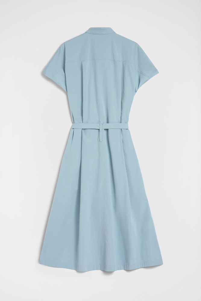 Cotton Poplin Belted Dress
