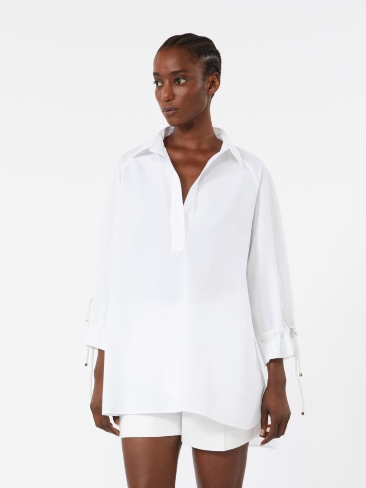 Cotton poplin blouse