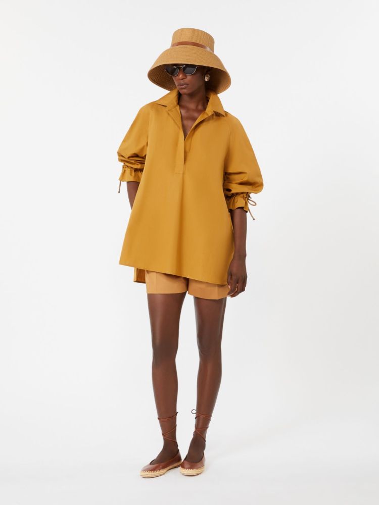 Cotton poplin blouse