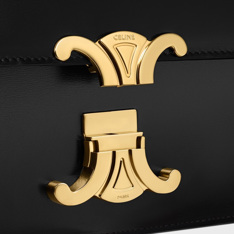 MEDIUM TRIOMPHE FOLIO IN SHINY CALFSKIN