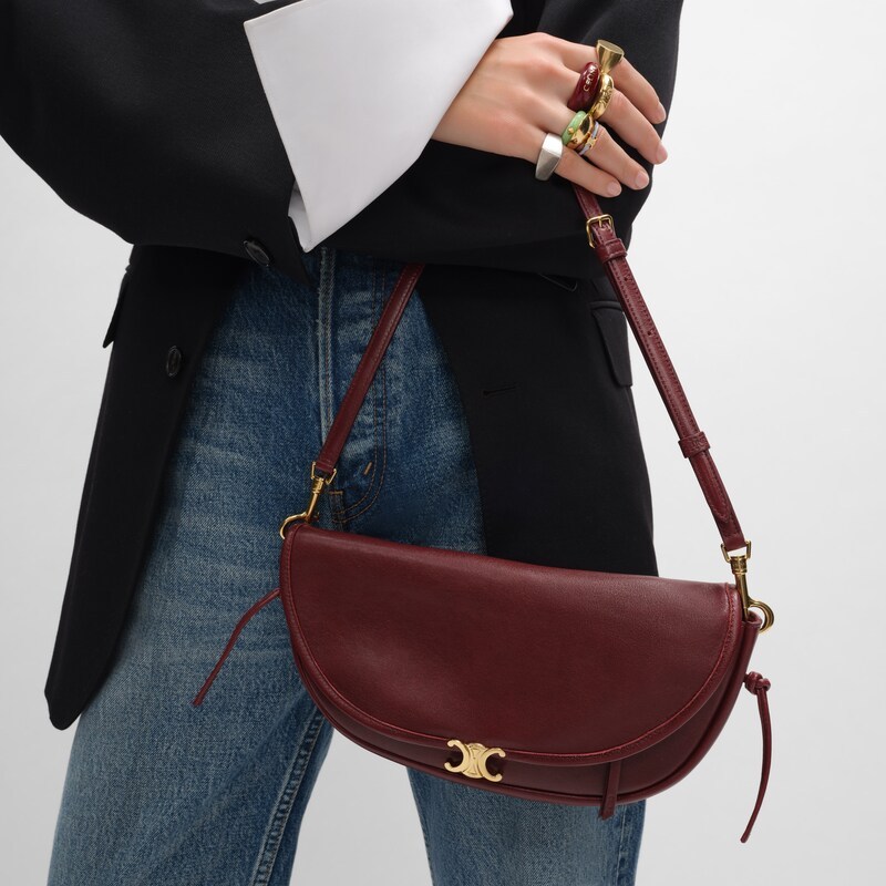 LITTLE HALFMOON SOFT TRIOMPHE IN SUPPLE SHINY LAMBSKIN