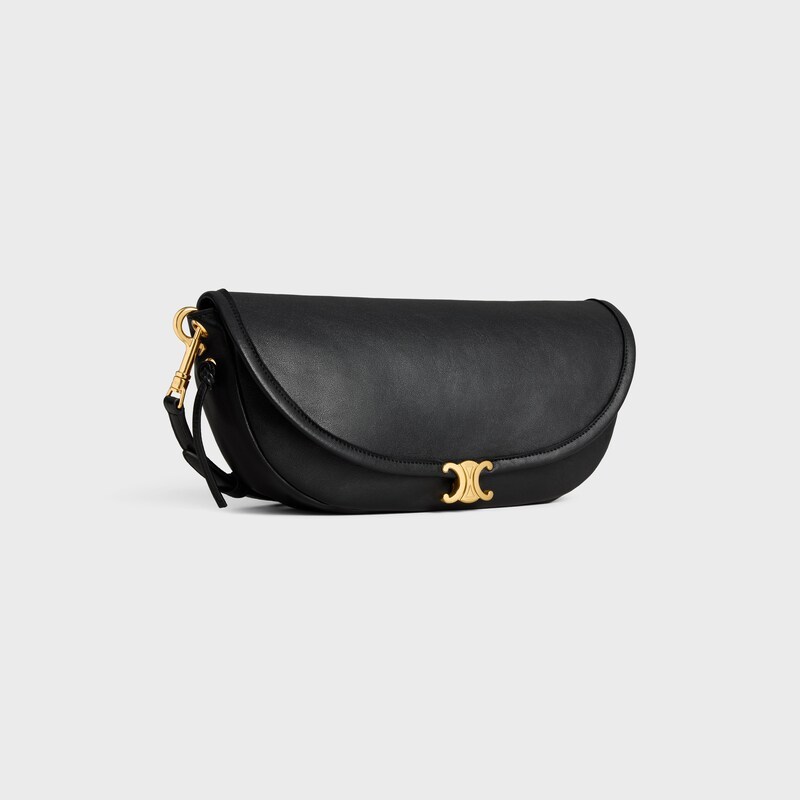 LITTLE HALFMOON SOFT TRIOMPHE IN SUPPLE SHINY LAMBSKIN