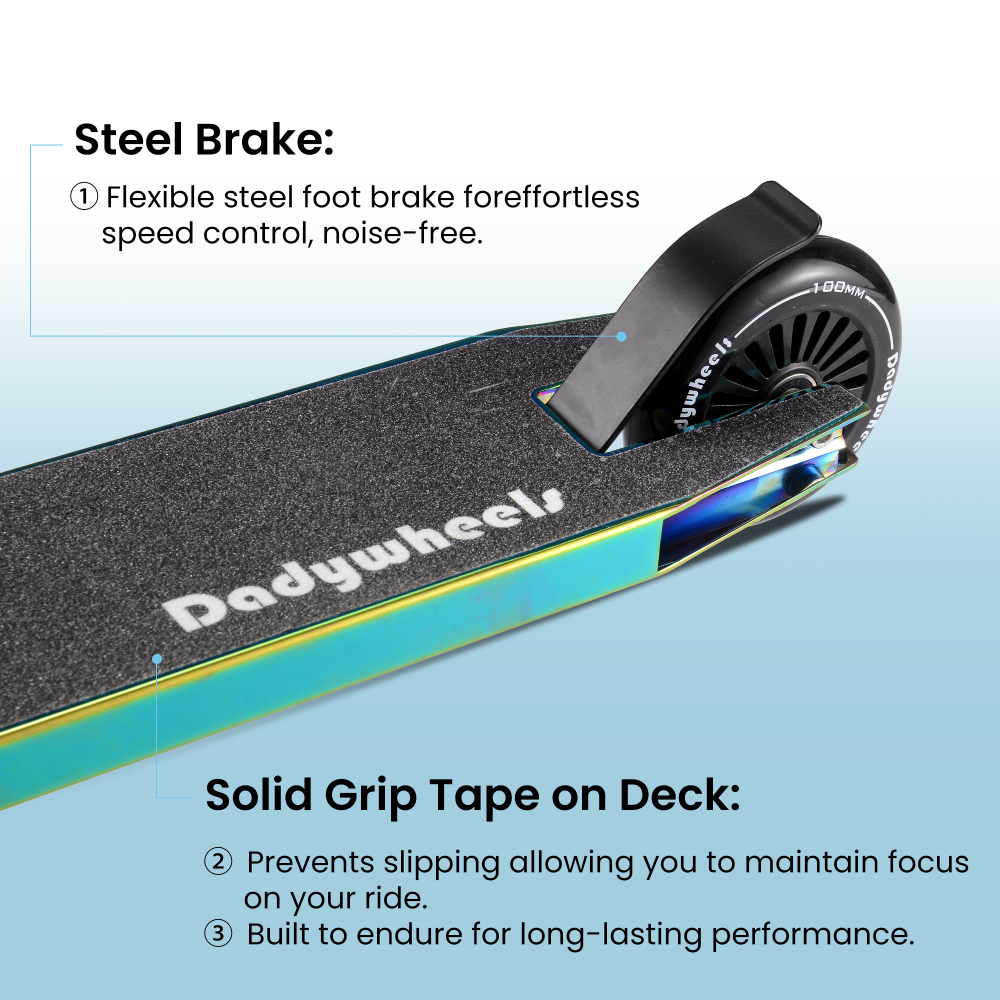 Pro Scooter for Kids 6+ | 31.5" Height & 220 LBS Limit | Durable Trick Scooter for Skate Park & Street